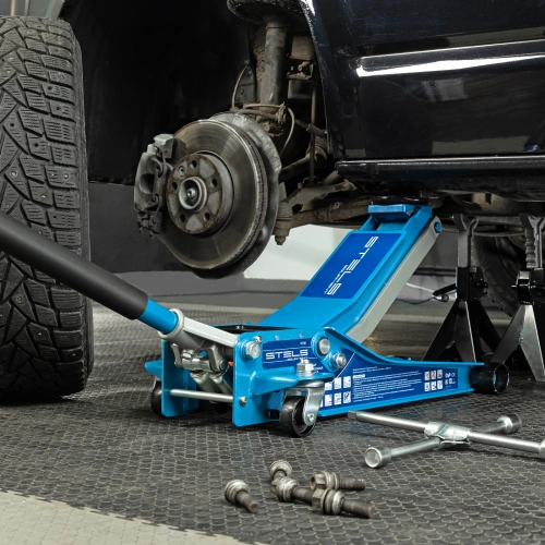 Домкрат гидравлический подкатной, быстрый подъем, 3т Low Profile Quick, 75-515 мм, профессиональный Stels по ценам производителя в Екатеринбурге с доставкой по всей России
