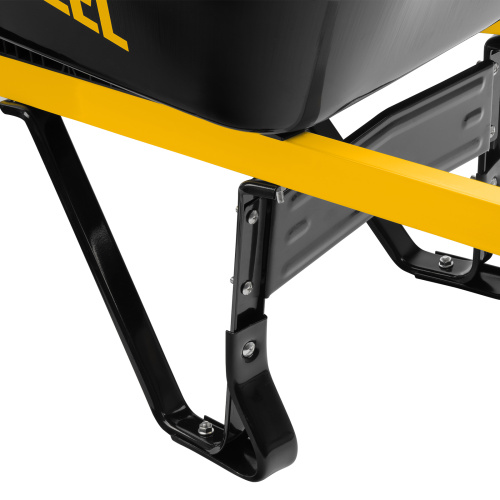 Тачка строительная, усиленная, объем 140 л, 250 кг, двухколесная, колесо 15х6.00-6 Denzel по ценам производителя в Екатеринбурге с доставкой по всей России