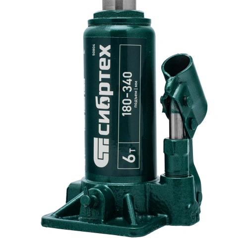 Домкрат гидравлический бутылочный, 6 т, 180-340 мм Сибртех по ценам производителя в Екатеринбурге с доставкой по всей России