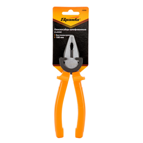 Плоскогубцы Classic, 180 мм, шлифованные, пластмассовые рукоятки Sparta по ценам производителя в Екатеринбурге с доставкой по всей России