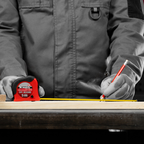 Рулетка Double fixation,5 м х 19 мм,обрезиненный корпус,двойная плавная фиксация Matrix по ценам производителя в Екатеринбурге с доставкой по всей России