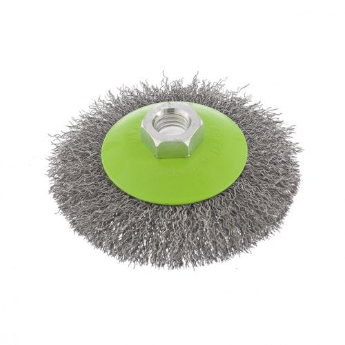 Щетка для УШМ, 100 мм, М14, "тарелка", витая проволока Сибртех по ценам производителя в Екатеринбурге с доставкой по всей России