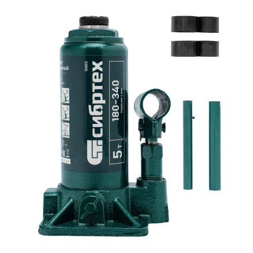 Домкрат гидравлический бутылочный, 5 т, 180-340 мм Сибртех по ценам производителя в Екатеринбурге с доставкой по всей России