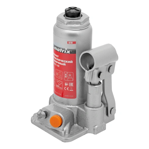 Домкрат гидравлический бутылочный, 2 т, h подъема 158-308 мм Matrix по ценам производителя в Екатеринбурге с доставкой по всей России