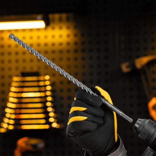 Бур по бетону, цельная крестовая пластина, 10x315 мм, SDS PLUS Denzel по ценам производителя в Екатеринбурге с доставкой по всей России