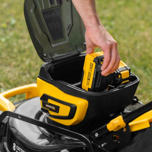 Газонокосилка аккумуляторная бесщет. DLM-460, 460 мм, травосб. 65 л., Li-Ion, 40 В Denzel по ценам производителя в Екатеринбурге с доставкой по всей России