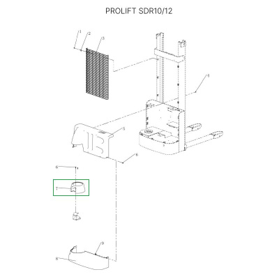 Кожух ручки управления для штабелеров SDR-S по ценам производителя в Екатеринбурге с доставкой по всей России