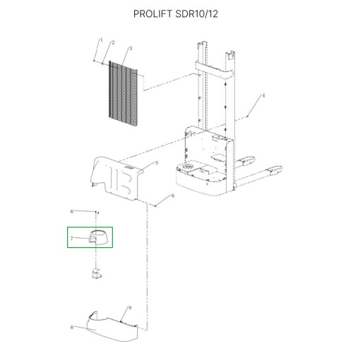 Кожух ручки управления для штабелеров SDR-S по ценам производителя в Екатеринбурге с доставкой по всей России