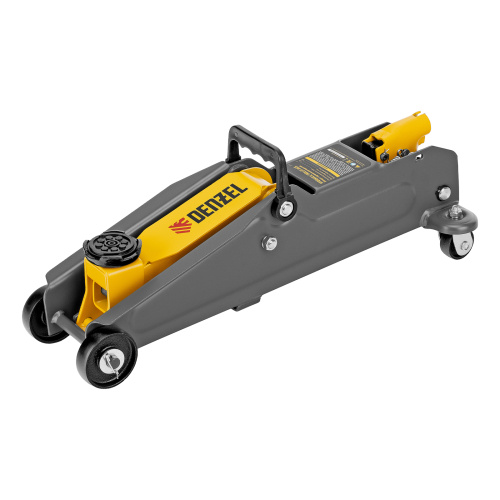 Домкрат гидравлический подкатной, 2 т, 135-385 мм, в пласт. кейсе Denzel по ценам производителя в Екатеринбурге с доставкой по всей России