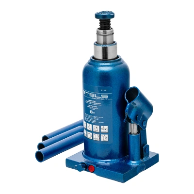 Домкрат гидравлический бутылочный телескопический, 6 т, h подъема 190-480 мм Stels купить в Москве с доставкой по всей России | ProtosMarket.ru