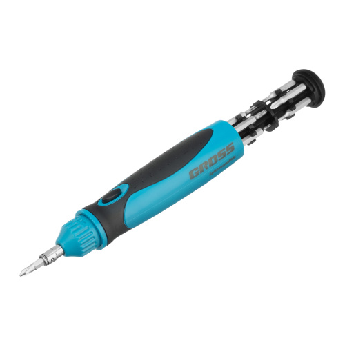 Отвертка реверсивная, механизм SmartPush mini 11 шт, CrMo Gross по ценам производителя в Екатеринбурге с доставкой по всей России