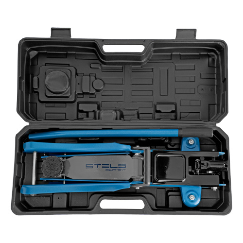 Домкрат гидравлический подкатной в пластиковом кейсе, 2 т, Low Profile, 80-380 мм Stels по ценам производителя в Екатеринбурге с доставкой по всей России