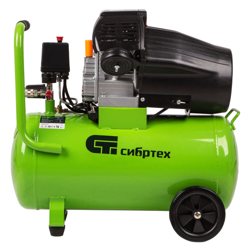 Компрессор воздушный КК-2200/50, 2.2 кВт, 350 л/мин, 50 л, прямой привод, масляный Сибртех по ценам производителя в Екатеринбурге с доставкой по всей России