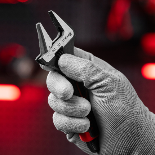 Ключ разводной, тонкие губки, фосфатированный, двухкомпонентная рукоятка, 150 мм, PRO Matrix по ценам производителя в Екатеринбурге с доставкой по всей России