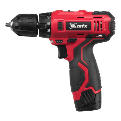 Дрель-шуруповерт аккумуляторная MCDL-12-02P, Li-Ion, 12 В, 2 акк. MTX по ценам производителя в Екатеринбурге с доставкой по всей России