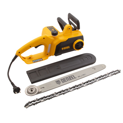 Пила цепная электрическая EDS-2000P, 2 кВт,поперечная, шина 40 см, шаг 3/8, паз 1.3 мм, 57 звеньев Denzel по ценам производителя в Екатеринбурге с доставкой по всей России
