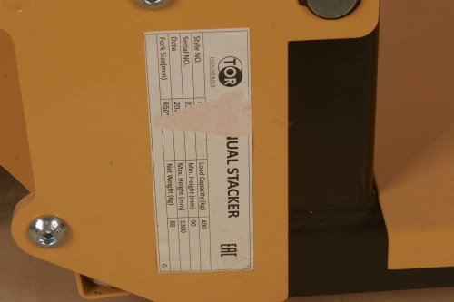 Штабелер гидравлический 0,4 т 1,3 м TOR PJ4130 облегченный по ценам производителя в Екатеринбурге с доставкой по всей России