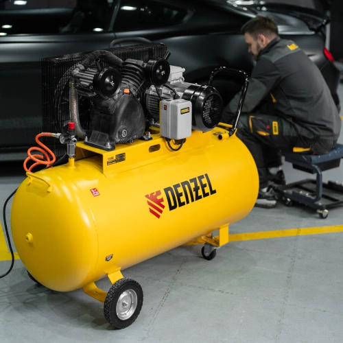 Компрессор воздушный рем. привод BCV 5500-T/270, 5,5 кВт, 270 литров, 850 л/мин Denzel по ценам производителя в Екатеринбурге с доставкой по всей России