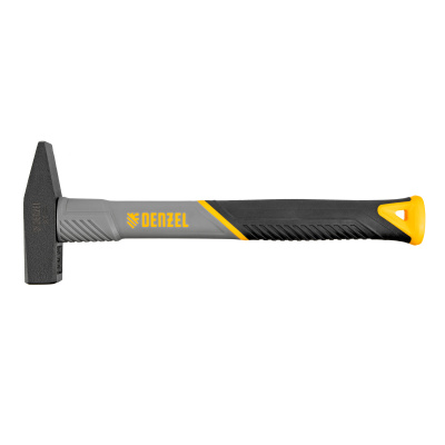 Молоток слесарный, 300 г, кованый, фибергласовая рукоятка c TPR покрытием Denzel по ценам производителя в Екатеринбурге с доставкой по всей России