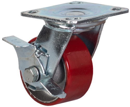 Колесо большегрузное поворотное  с тормозом 100 мм - SCpb 42 по ценам производителя в Екатеринбурге с доставкой по всей России