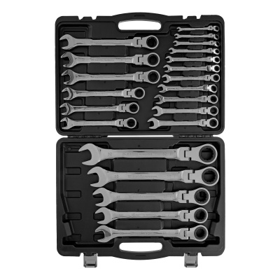 Набор ключей комбинированных, трещоточных шарнирных 22 шт. Matrix по ценам производителя в Екатеринбурге с доставкой по всей России