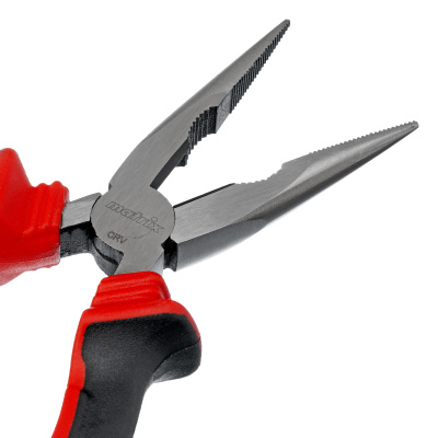 Длинногубцы прямые, 160 мм, хром-ванадий, двухкомпонентные рукоятки Matrix по ценам производителя в Екатеринбурге с доставкой по всей России