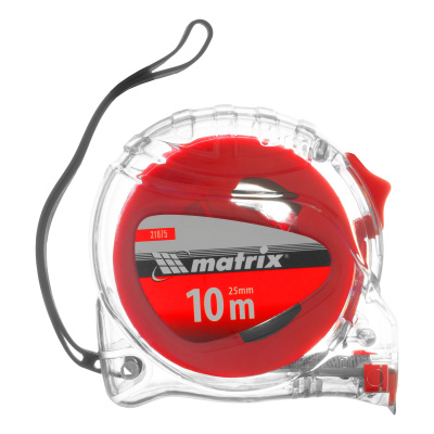 Рулетка Crystal,10 м х 25 мм,корпус из поликарбоната Matrix по ценам производителя в Екатеринбурге с доставкой по всей России