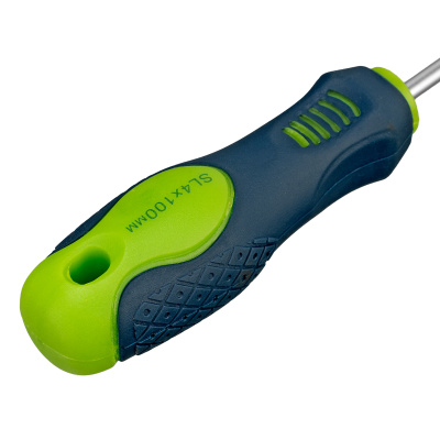 Отвертка, SL4 х 100 мм, CrV, двухкомпонентная рукоятка Сибртех по ценам производителя в Екатеринбурге с доставкой по всей России