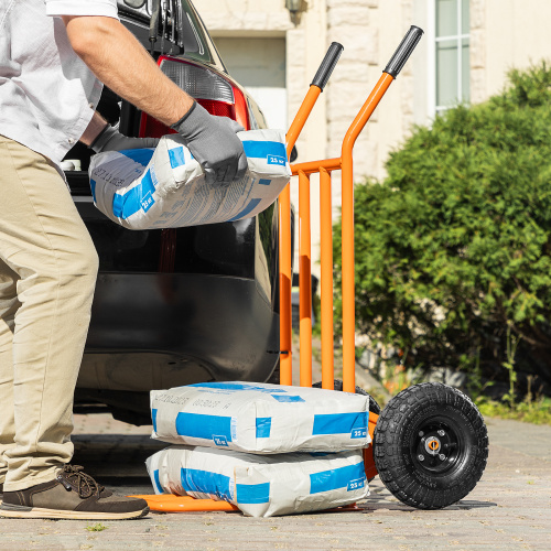 Тележка ручная 2-х колесная, облегченная, г/п 150кг, откидная платформа 430х355мм Сибртех по ценам производителя в Екатеринбурге с доставкой по всей России