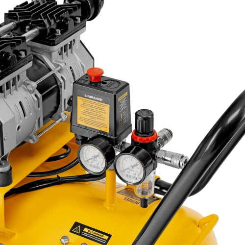 Компрессор безмасляный, малошумный DLS 1800/100,1800 Вт, 3x600, 100 л, 345 л/мин Denzel по ценам производителя в Екатеринбурге с доставкой по всей России