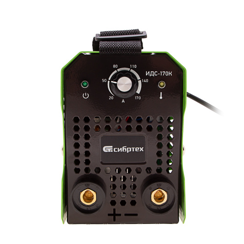 Инверторный аппарат дуговой сварки ИДС-170K, 170 А, ПВ 80%, диаметр электрода 1,6-3,2 мм Сибртех по ценам производителя в Екатеринбурге с доставкой по всей России