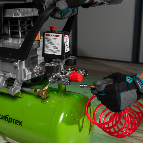 Компрессор воздушный КК-1500/24, 1.5 кВт, 198 л/мин, 24 л, прямой привод, масляный Сибртех по ценам производителя в Екатеринбурге с доставкой по всей России