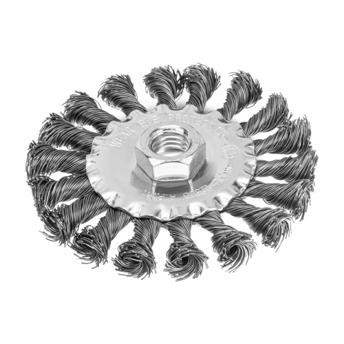 Щетка для УШМ 100 мм, М14, плоская, крученая проволока 0.5 мм Matrix по ценам производителя в Екатеринбурге с доставкой по всей России