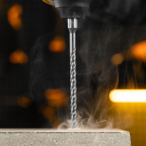 Бур по бетону, цельная крестовая пластина, 6x165 мм, SDS PLUS Denzel по ценам производителя в Екатеринбурге с доставкой по всей России