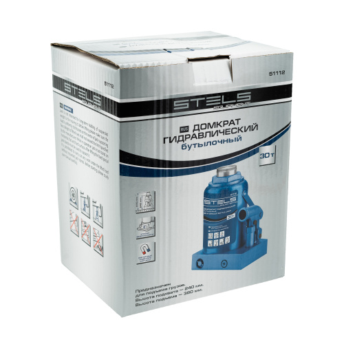 Домкрат гидравлический бутылочный, 30 т, H подъема 240-370 мм Stels по ценам производителя в Екатеринбурге с доставкой по всей России