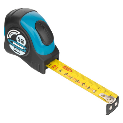 Рулетка "Schlagfest",5 м x 25 мм,магнитный обрезиненный зацеп,двусторонняя шкала,Нейлоновое покрытие,автоматическая фиксация Gross по ценам производителя в Екатеринбурге с доставкой по всей России