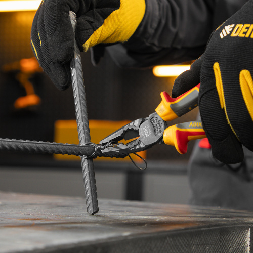 Плоскогубцы комбинированные, диэлектрические трехкомпонентные рукоятки до 1000 В, 180 мм Denzel по ценам производителя в Екатеринбурге с доставкой по всей России