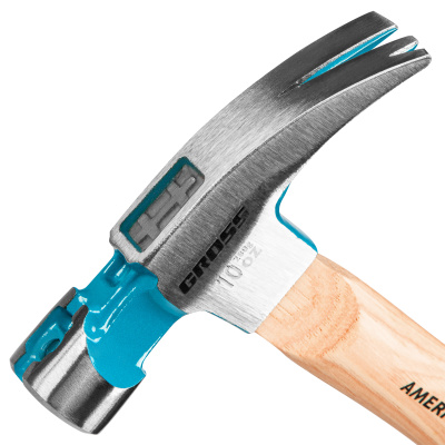 Молоток-гвоздодер, 280 г, угол 75, магнит, обрезиненная рукоятка American hickory GROSS по ценам производителя в Екатеринбурге с доставкой по всей России