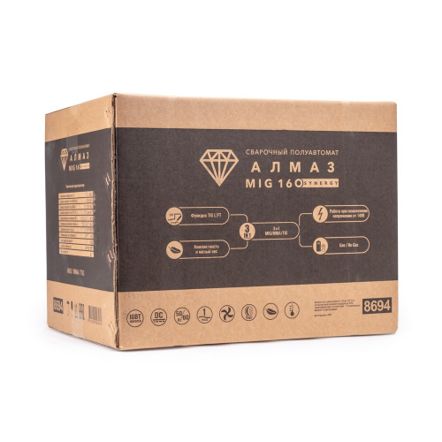 Сварочный полуавтомат Алмаз MIG 160 SYNERGY купить в Москве с доставкой по всей России | ProtosMarket.ru