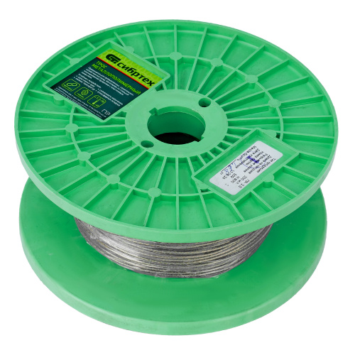 Трос металлополимерный прозрачный ПР-2.0, толщина 2.0 мм, катушка 200 метров Сибртех по ценам производителя в Екатеринбурге с доставкой по всей России