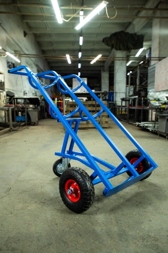 Тележка для газовых баллонов TOR ГБ-2, 2 баллона (250 пневмо колеса + 160 поворотное) по ценам производителя в Екатеринбурге с доставкой по всей России