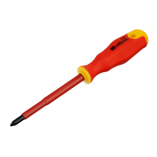 Отвертка диэлектрическая PH2 х 100 мм, CrV, до 1000 В, двухкомпонентная рукоятка Сибртех по ценам производителя в Екатеринбурге с доставкой по всей России