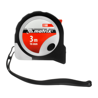 Рулетка Continuous fixation,3 м х 16 мм,двухкомпонентный корпус,плавная фиксация Matrix по ценам производителя в Екатеринбурге с доставкой по всей России