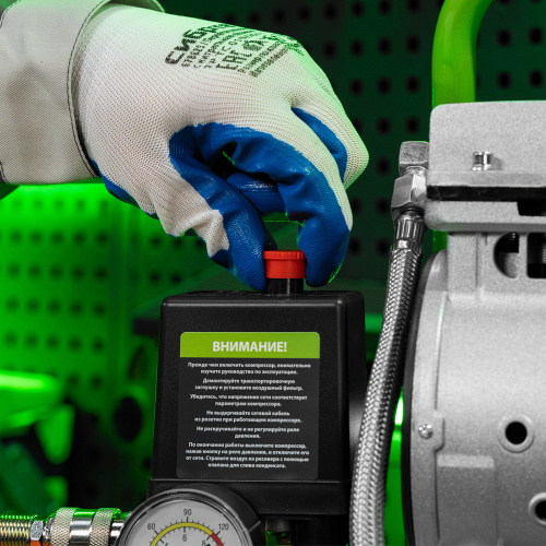 Компрессор безмаслянный малошумный МБ 750/10,750 Вт, 10 л, 150 л/мин Сибртех по ценам производителя в Екатеринбурге с доставкой по всей России