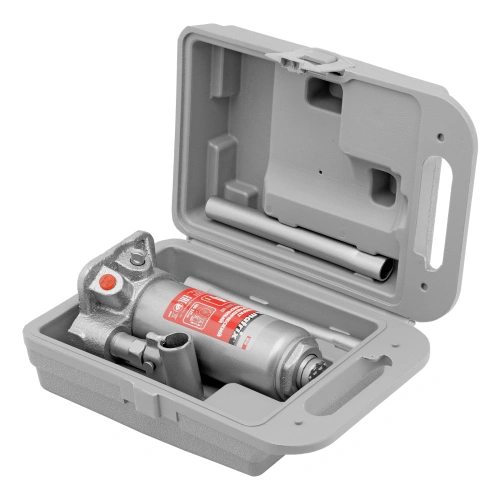 Домкрат гидравлический бутылочный, 4 т, высота подъема 194-372 мм, в пластиковый кейсе Matrix по ценам производителя в Екатеринбурге с доставкой по всей России