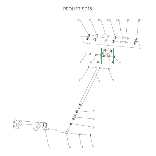 Рычаг силового блока для тележек SD15 по ценам производителя в Екатеринбурге с доставкой по всей России