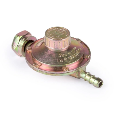 Редуктор пропановый с регулятором тип "ЛЯГУШКА" Foxweld (вход. гайка 21.8-14/1"LH, вых. 9мм) по ценам производителя в Екатеринбурге с доставкой по всей России