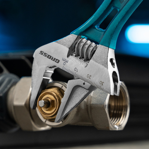 Ключ разводной 200 мм, CrV, облегченный Gross по ценам производителя в Екатеринбурге с доставкой по всей России