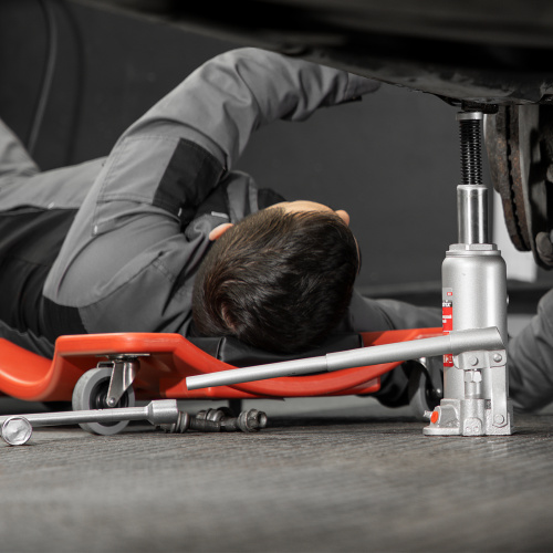 Домкрат гидравлический бутылочный, 5 т, высота подъема 216-413 мм Matrix по ценам производителя в Екатеринбурге с доставкой по всей России