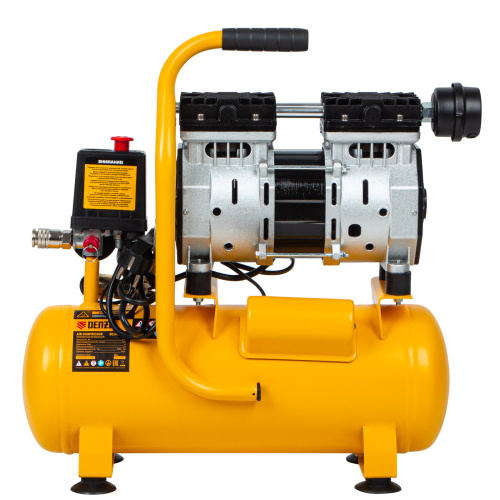 Компрессор DLS650/10 безмаслянный малошумный 650 Вт, 120 л/мин, ресивер 10 л Denzel по ценам производителя в Екатеринбурге с доставкой по всей России